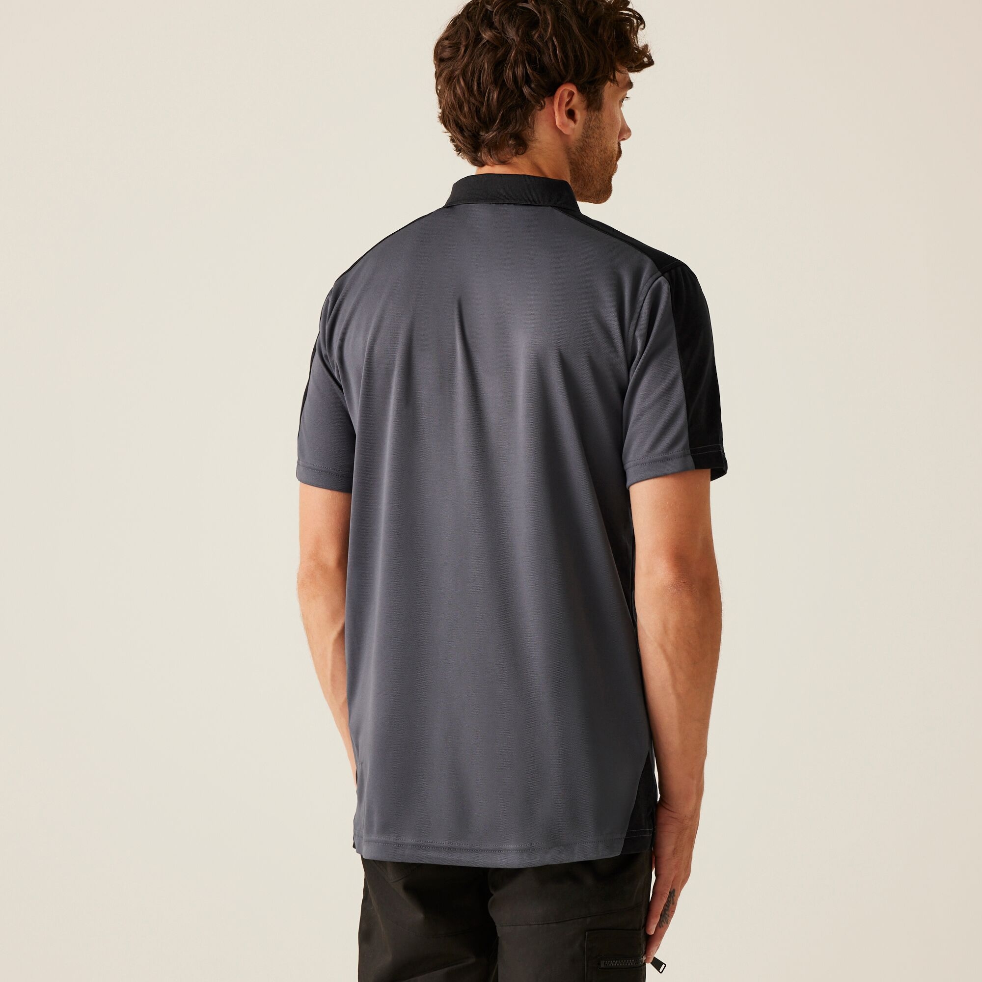 Regatta Professional Męska Koszulka Polo Contrast Szary