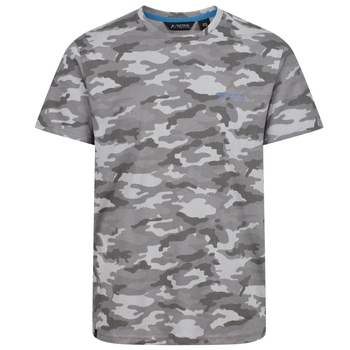 Men's Dense Camouflage Print T-Shirt Rock Grey Marl