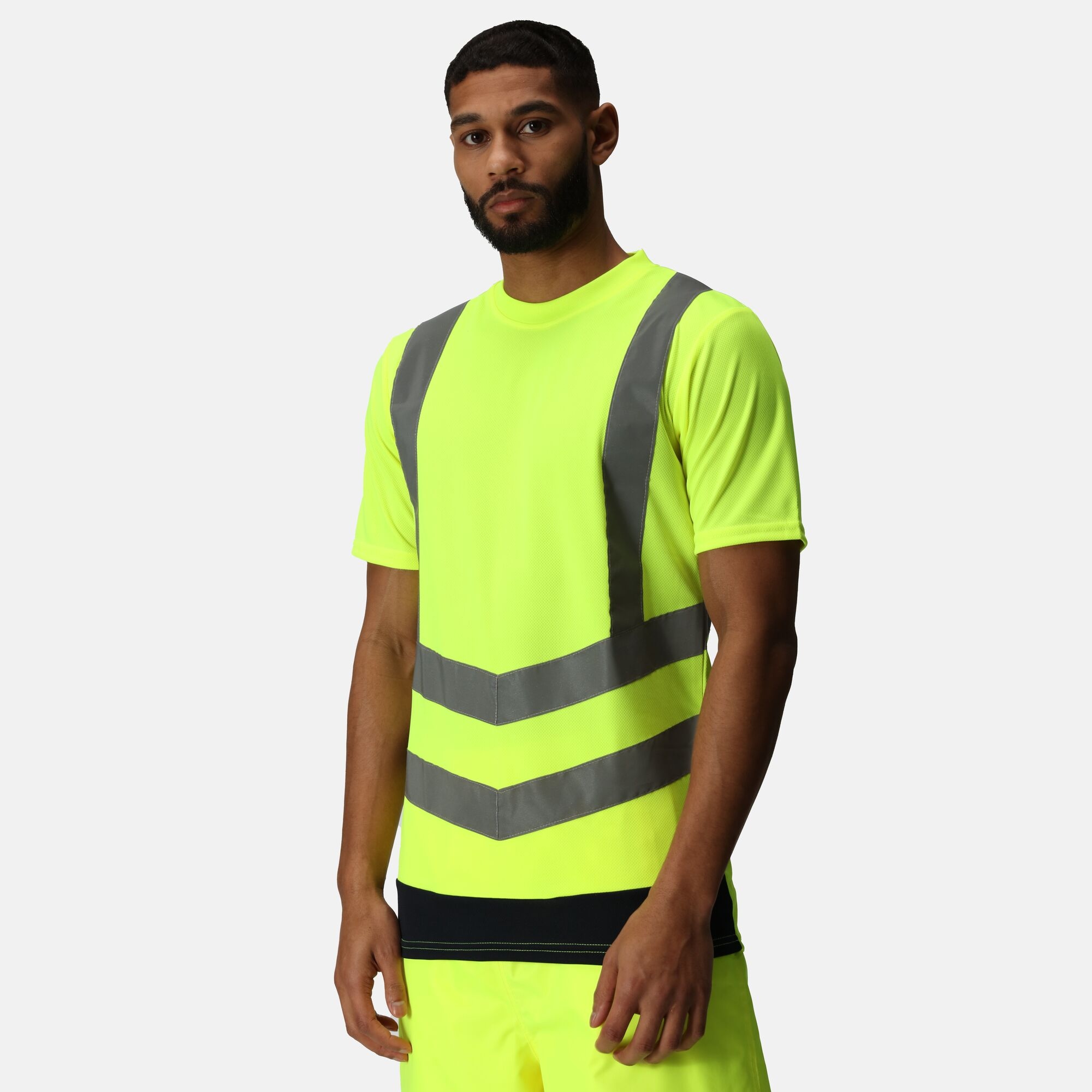 Regatta Professional Men's Hi-Vis T-Shirts - Yellow Small