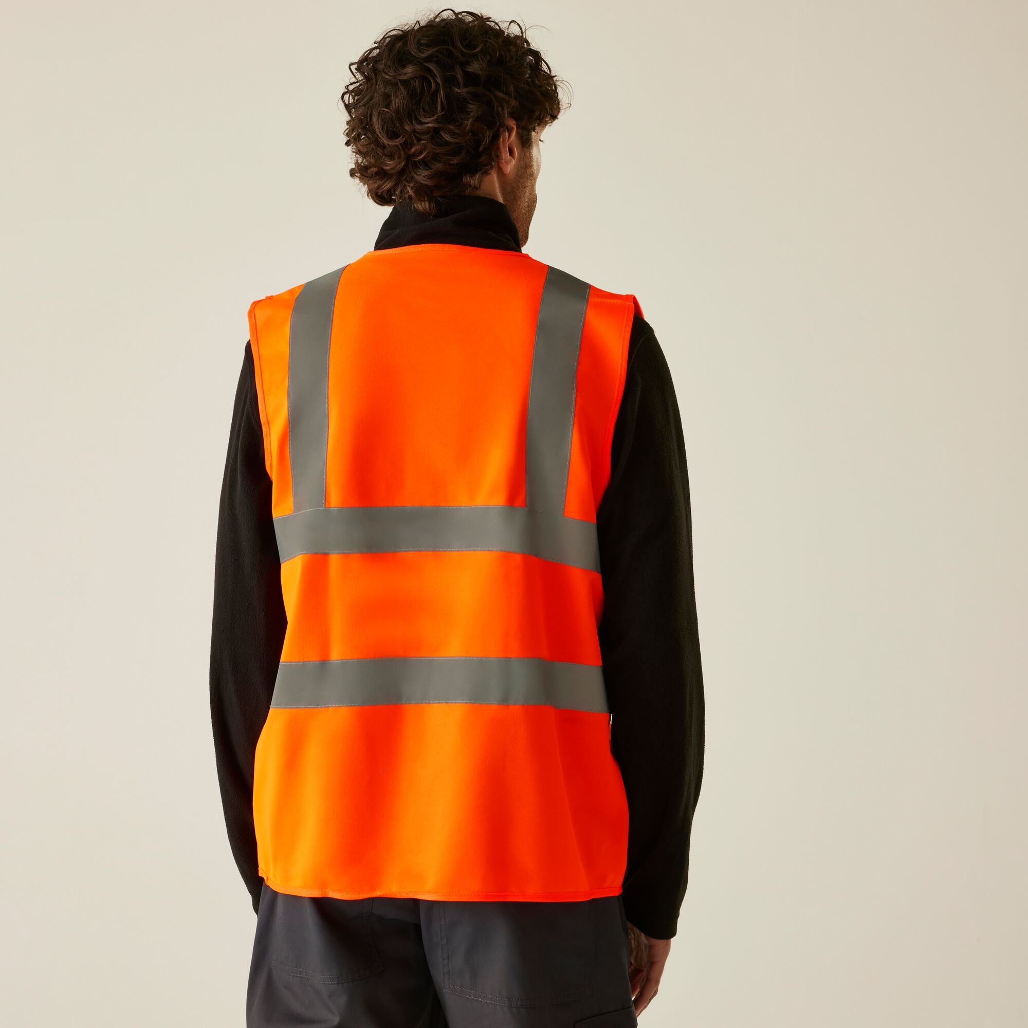 Regatta Professional   Męska kamizelka odblaskowa Pro Hi Vis Pomarańczowy