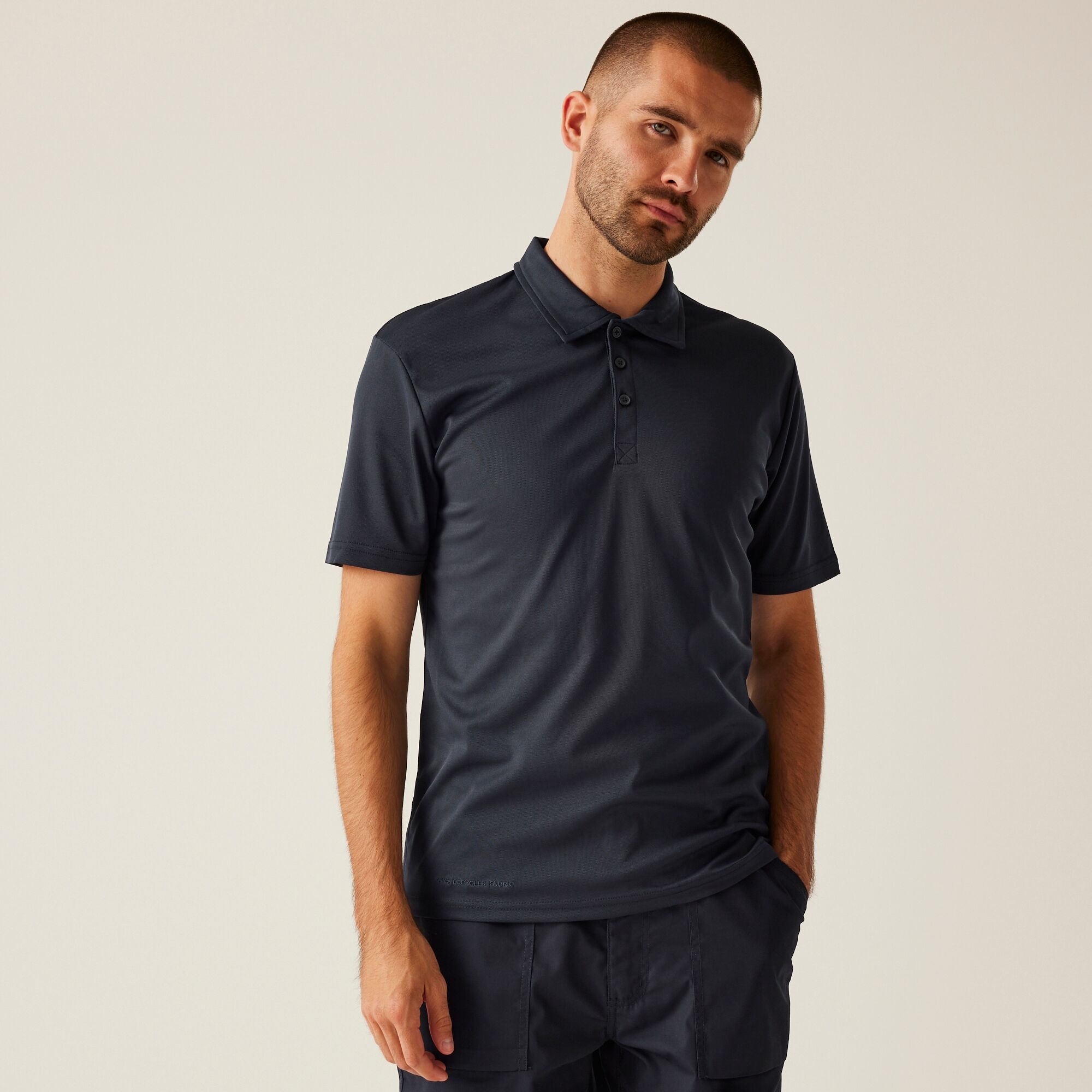 Regatta Professional Męska Koszulka Polo Honestly Made Granatowy