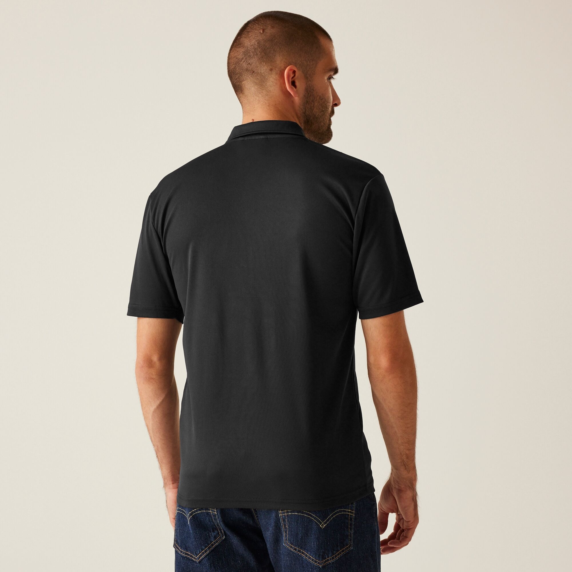Regatta Professional Męska koszulka polo Honestly Made Czarny