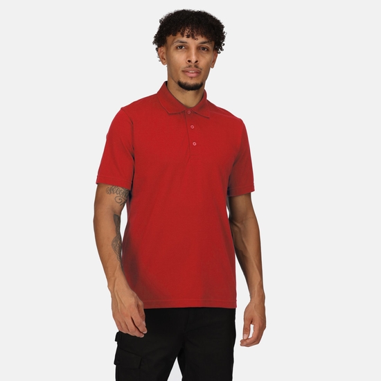 Men's 65/35 SS Polo Top Classic Red