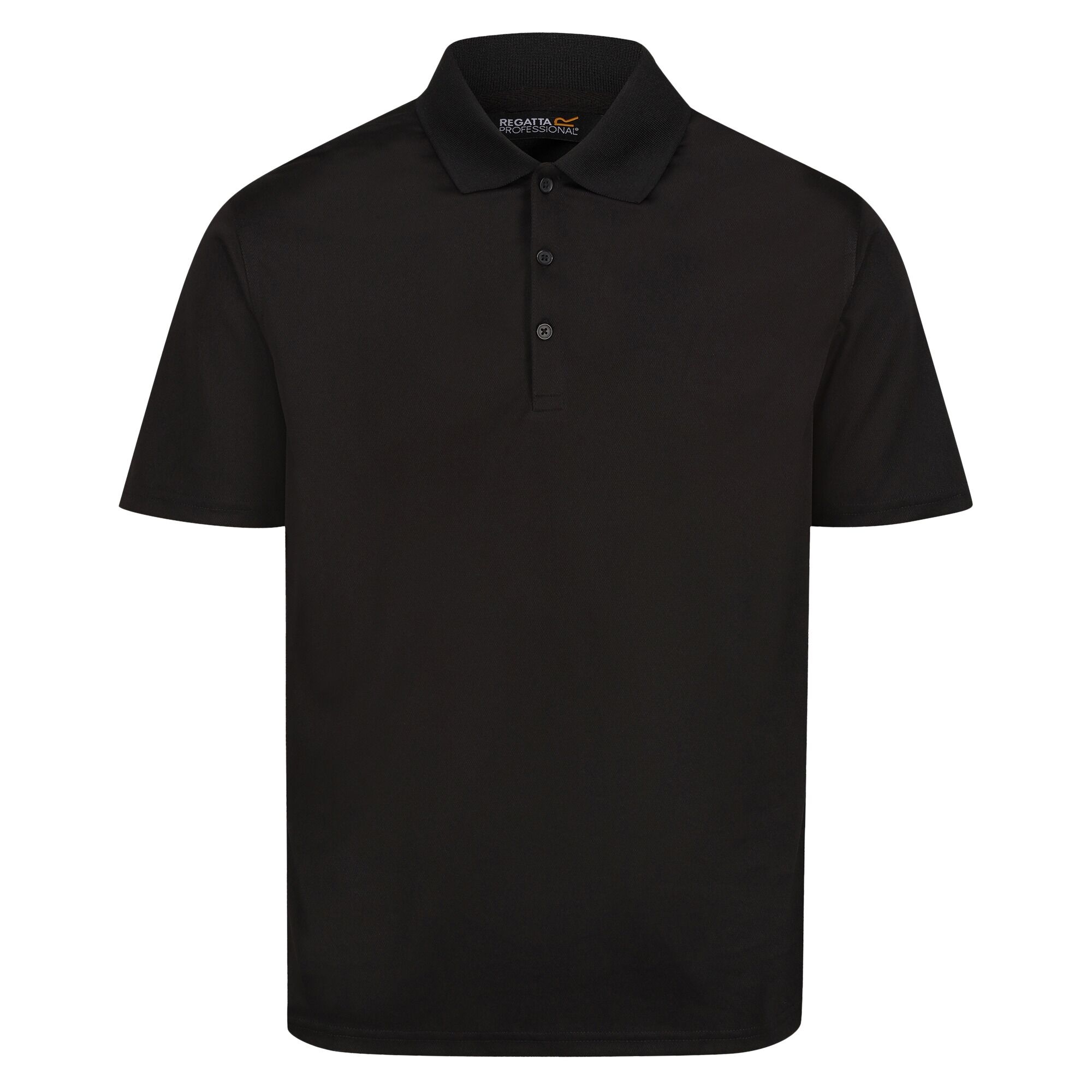 Regatta Men's Short Sleeve Polo Shirt - Black - L - Image 3
