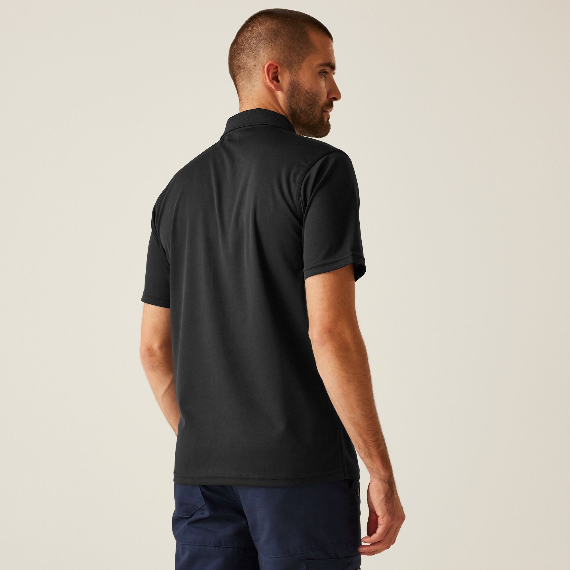 Regatta Professional Męska Koszulka Polo Pro Wicking Czarny
