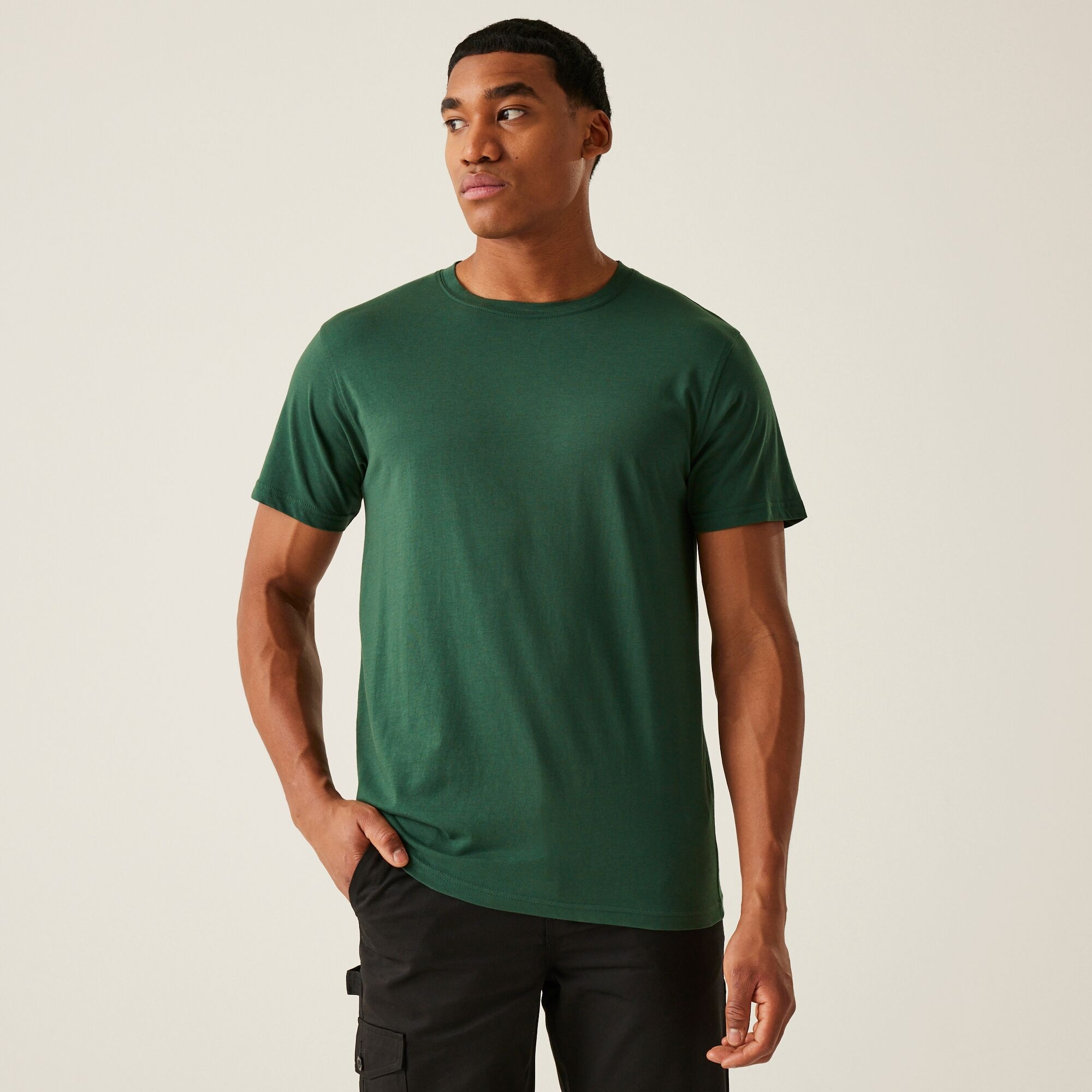 Regatta Professional Soft Touch Cotton T-Shirt Size: Xl Men's Green