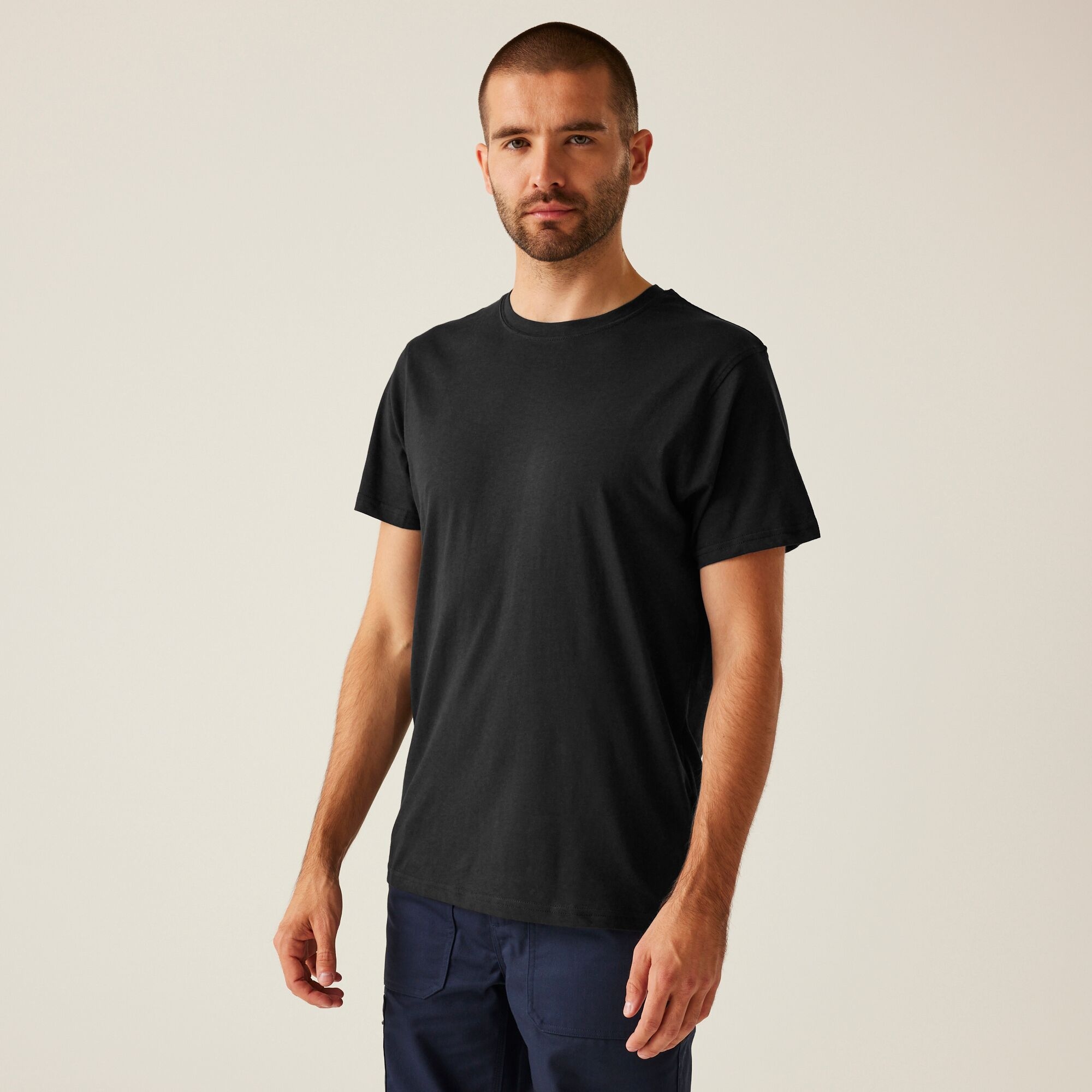 Regatta Professional Soft Touch Cotton T-Shirt Size: Xxl Men's Black
