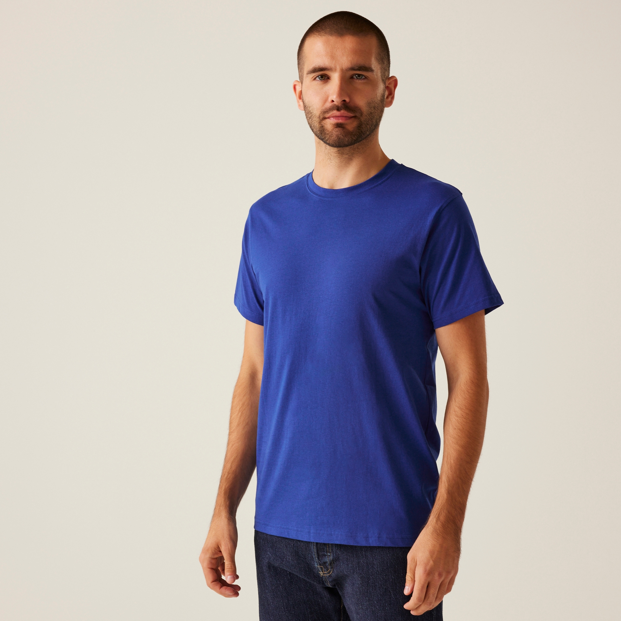 Regatta Professional Soft Touch Cotton T-Shirt Size: 4XL Men's Blue