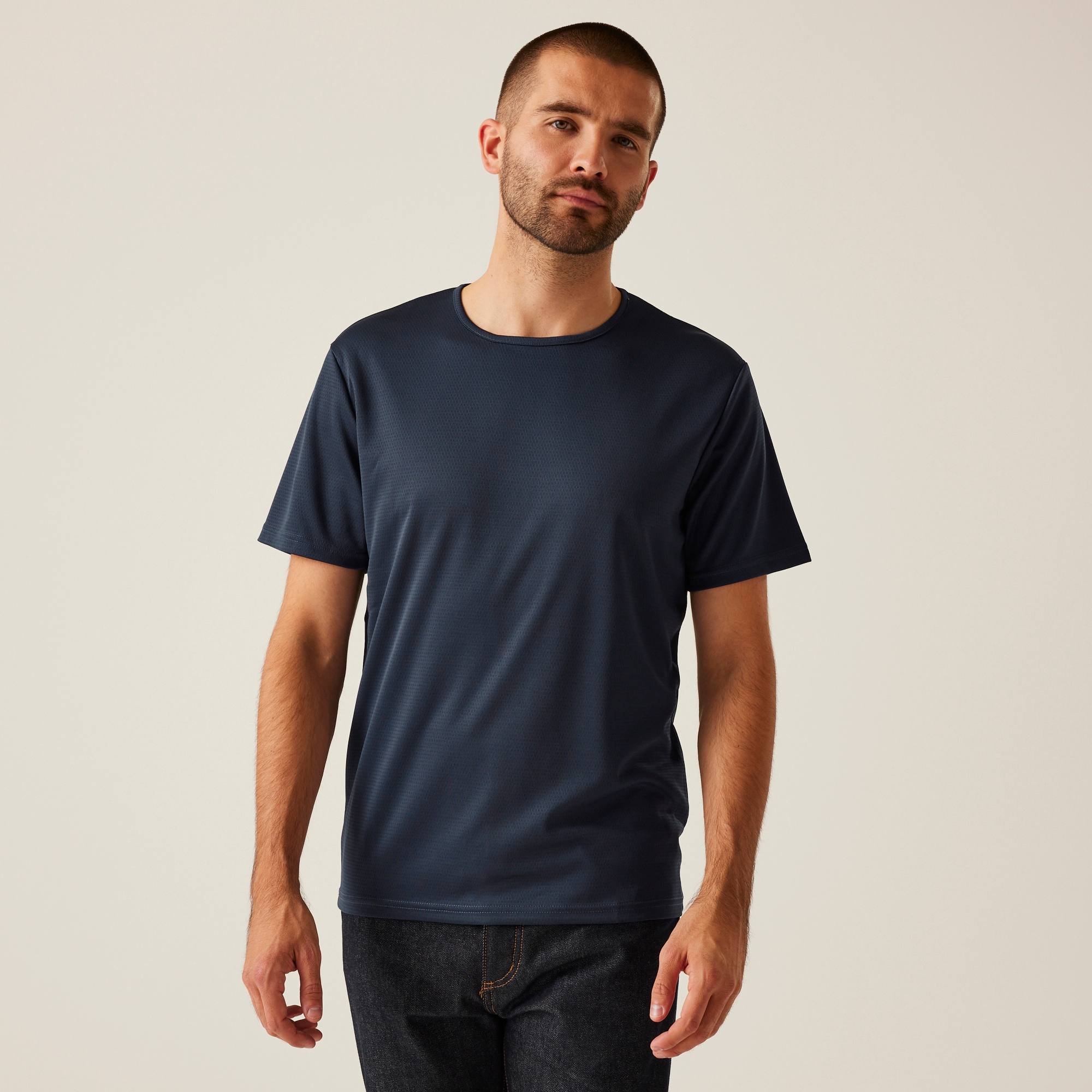 Regatta Professional Męska Koszulka Pro Wicking Granatowy, Rozmiar: 4Xl