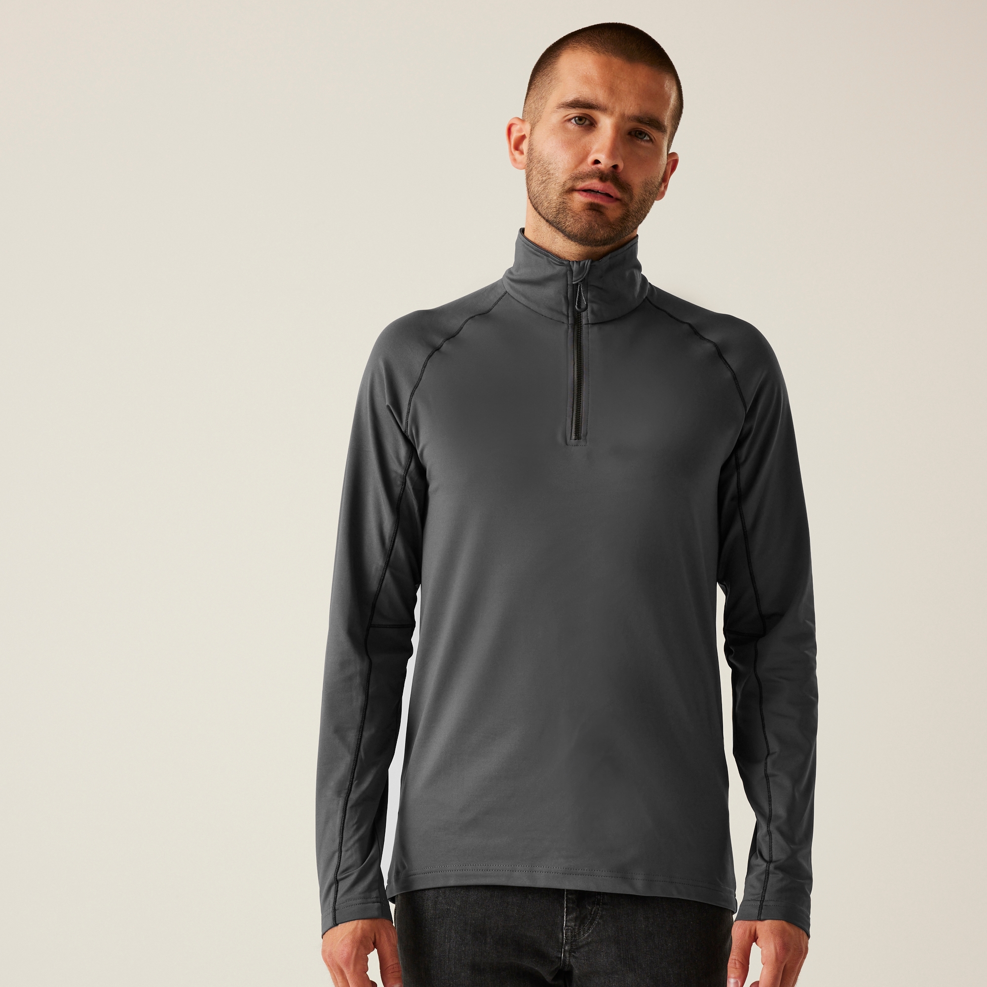 Regatta Professional Stretch Half-Zip Midlayer Size: Xxl Men's Grey