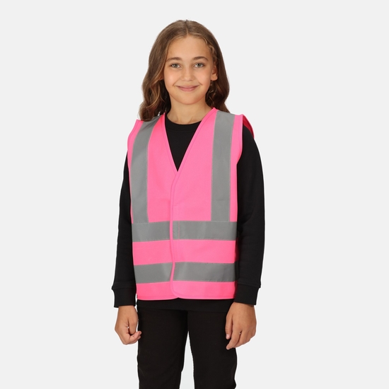 Kids' Hi Vis Vest Fluro Pink
