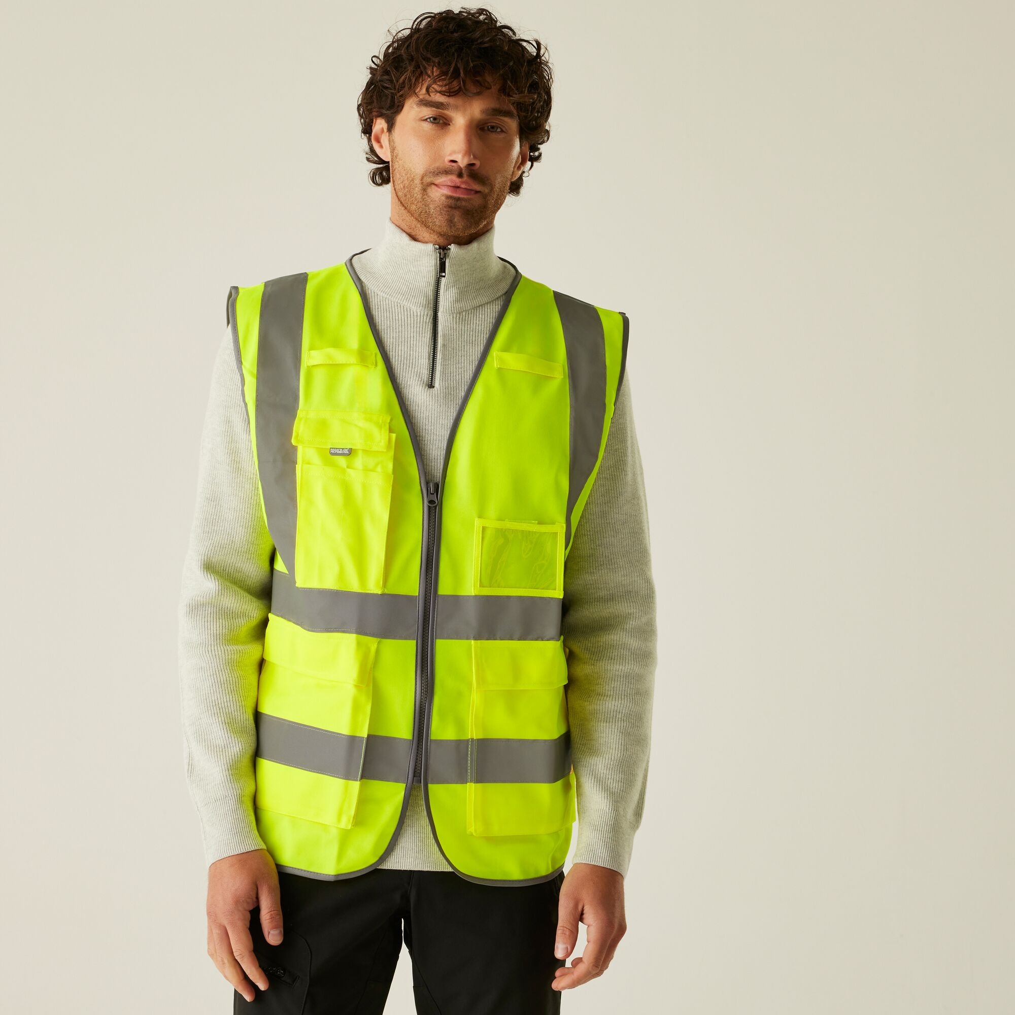 Regatta Professional Men's Pro Hi-Vis Executive Vest - Yellow Medium