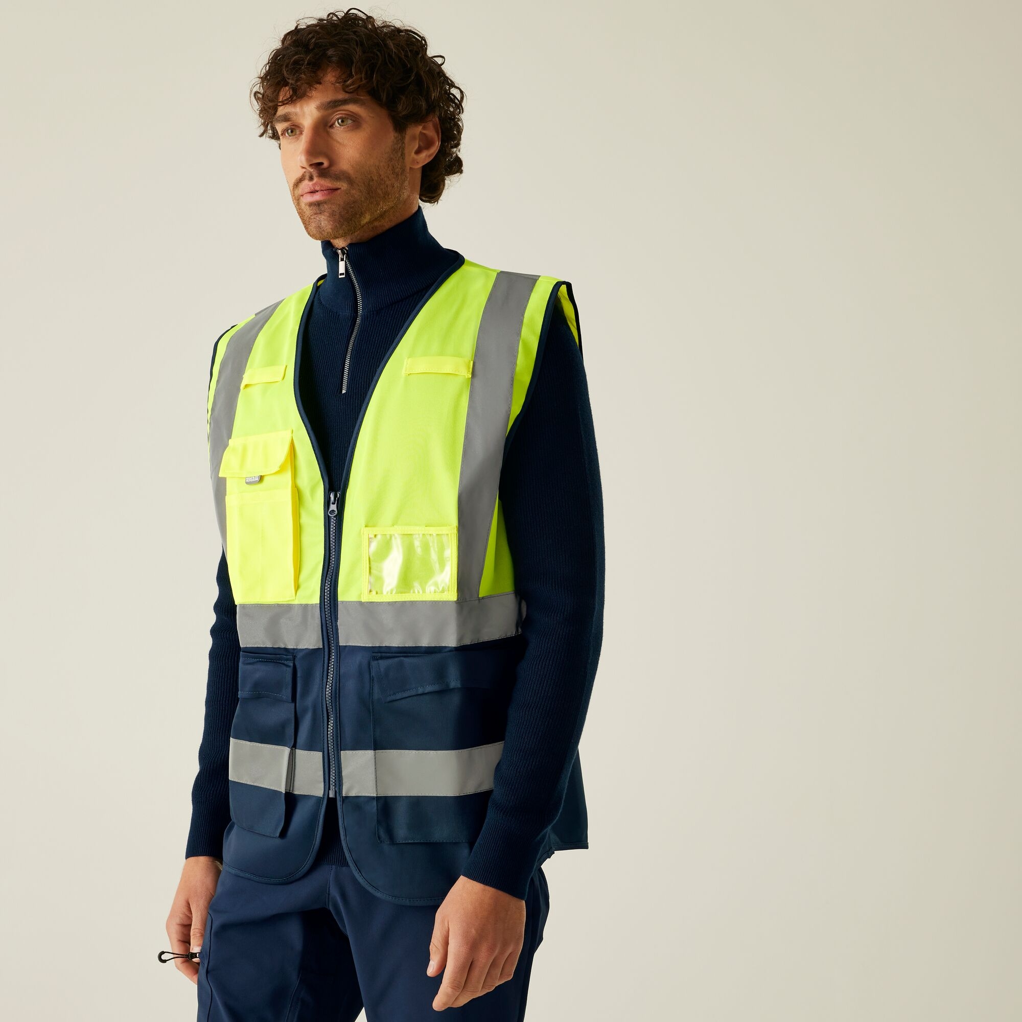 Regatta Professional Pro Hi-Vis Executive Vest Size: S Men's Yellow