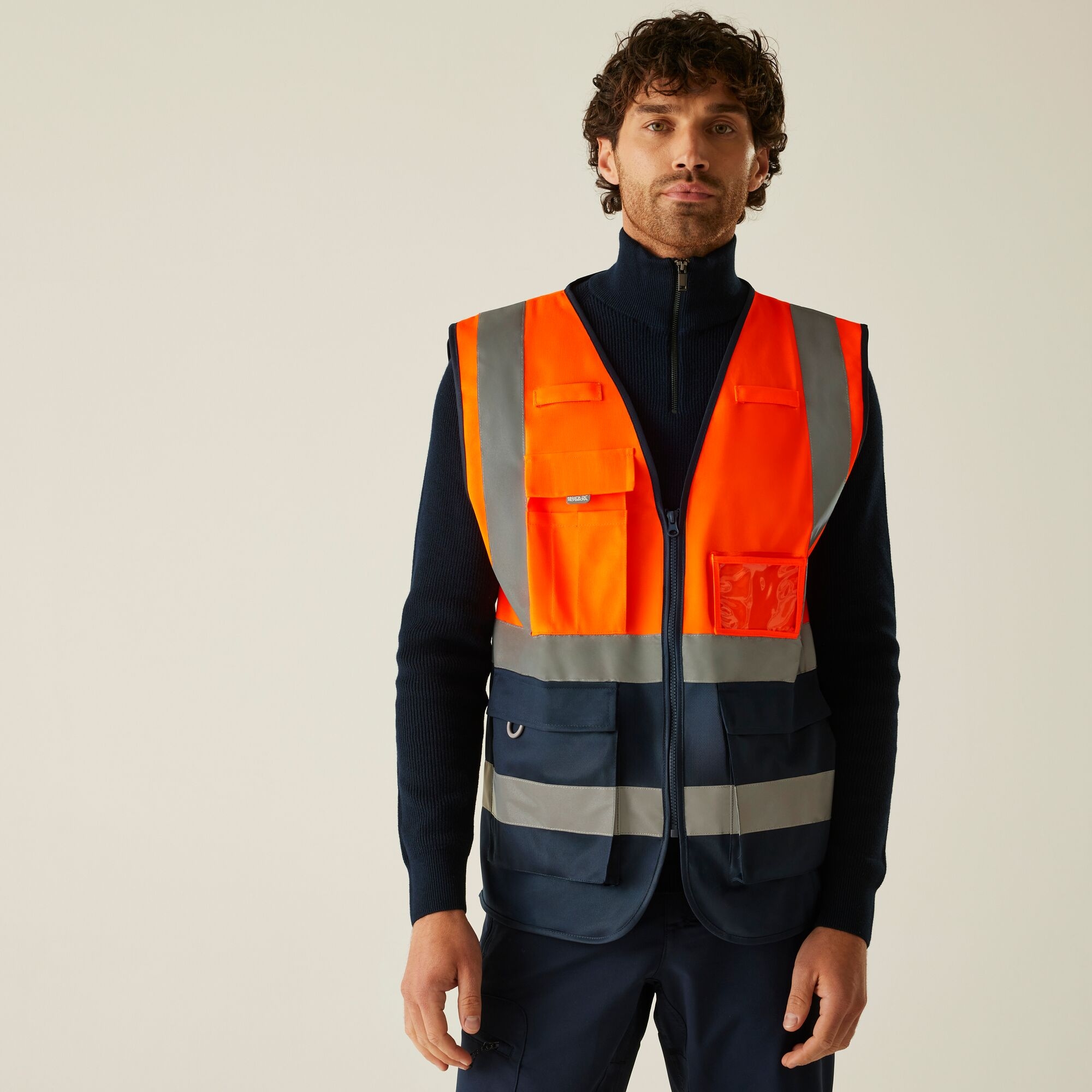 Regatta Professional Men's Pro Hi-Vis Executive Vest - Orange Small