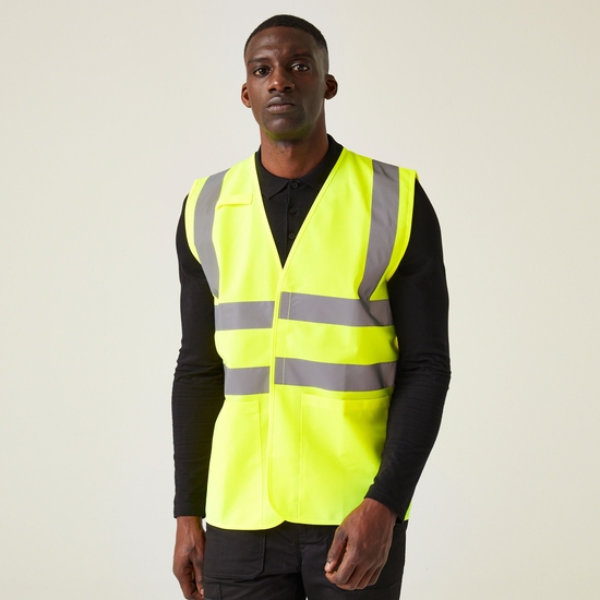 Men's Pro HI-VIS Supervisor Vest Yellow