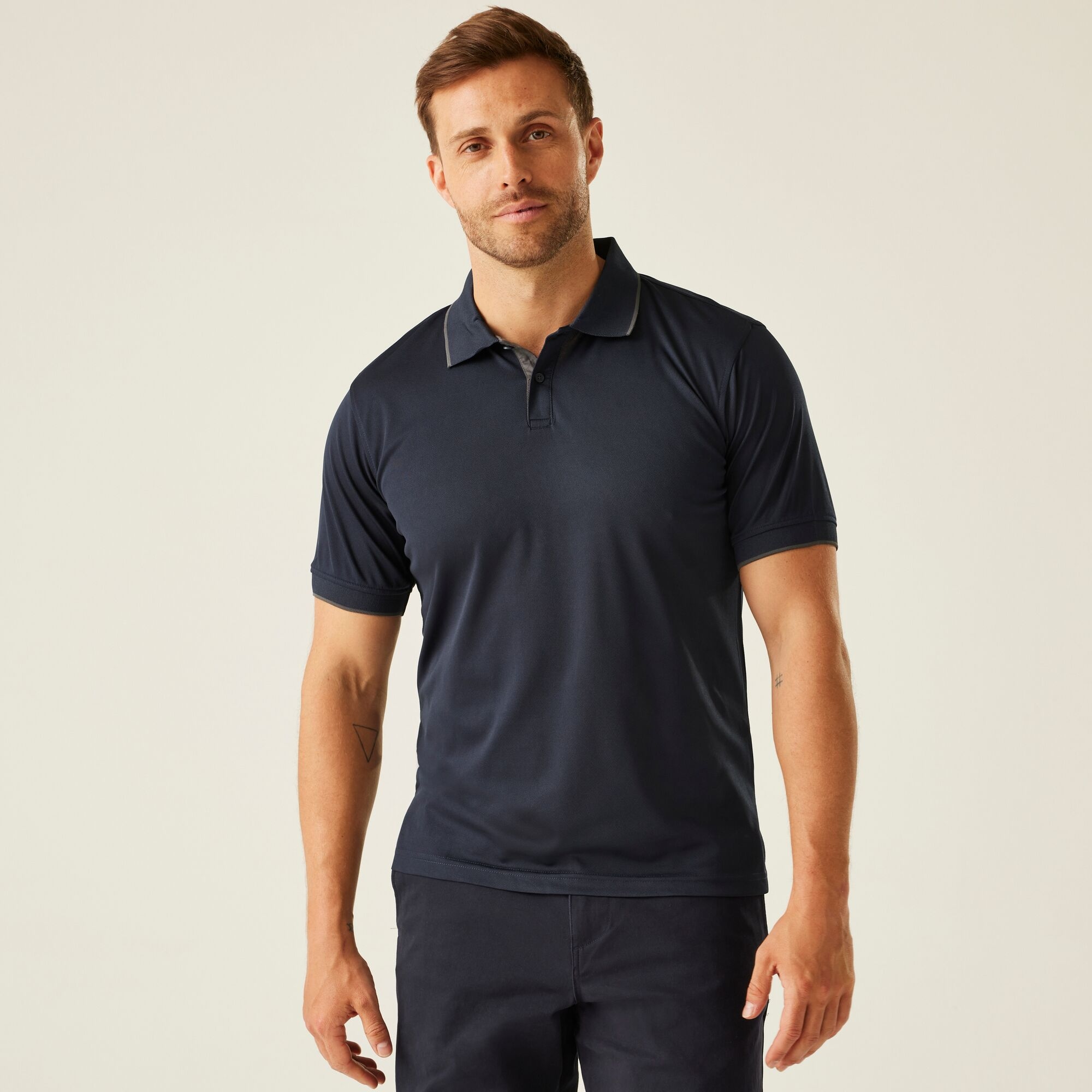Regatta Professional Men's Navigate Short Sleeve Polo Shirt - Blue 3XL