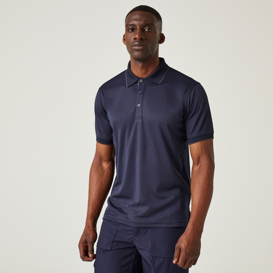 Men's Navigate Short Sleeve Polo Shirt Navy Seal