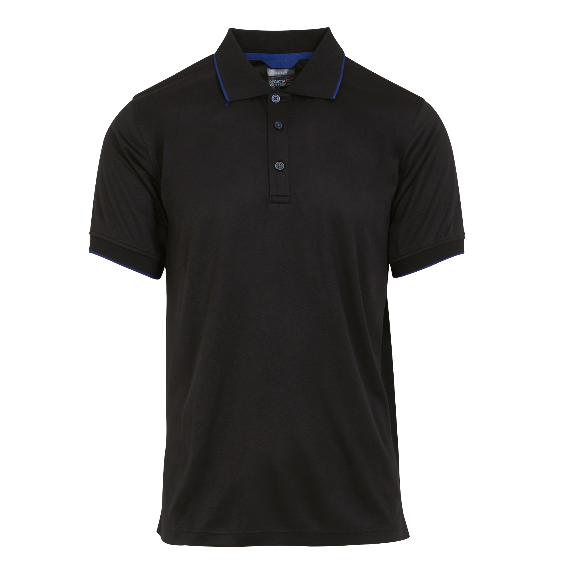 Regatta Professional Navigate Short Sleeve Polo Shirt Size: Xl Men's Black