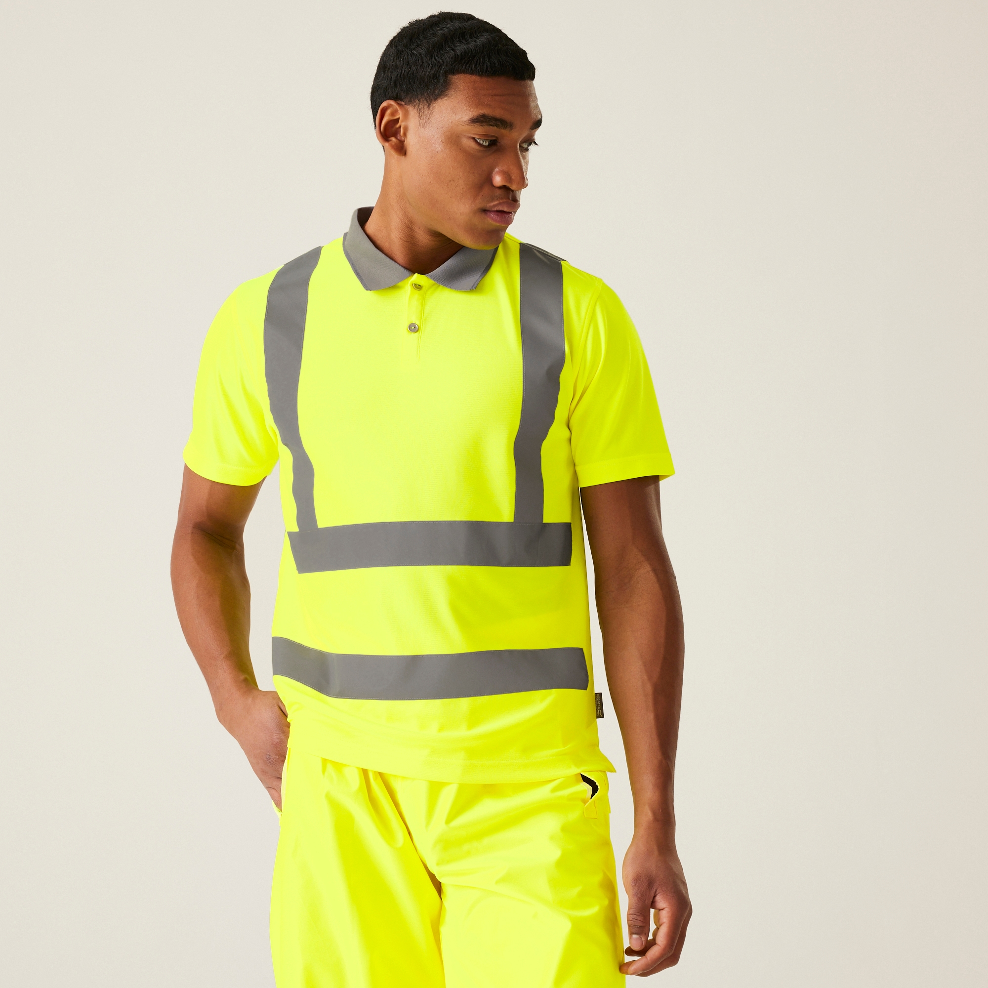 Regatta Professional Men's Hi-vis Pro Contract Polo Yellow, Rozmiar: M