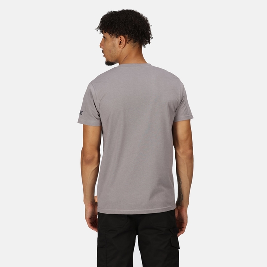 Original Workwear Homme T-shirt de travail en coton Gris