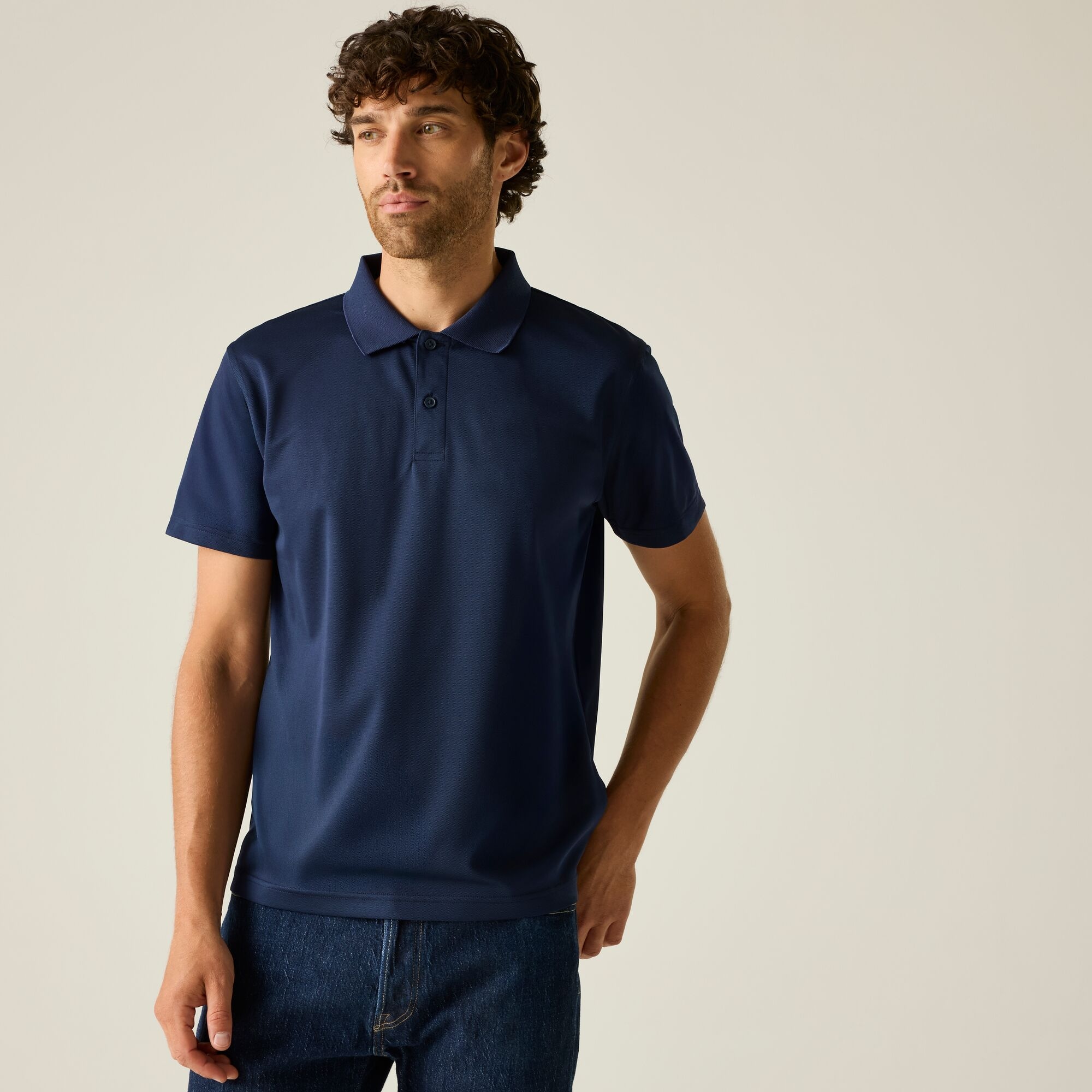 Regatta Professional Pro Wicking Pique Polo Shirt Size: Xxs Men's Blue