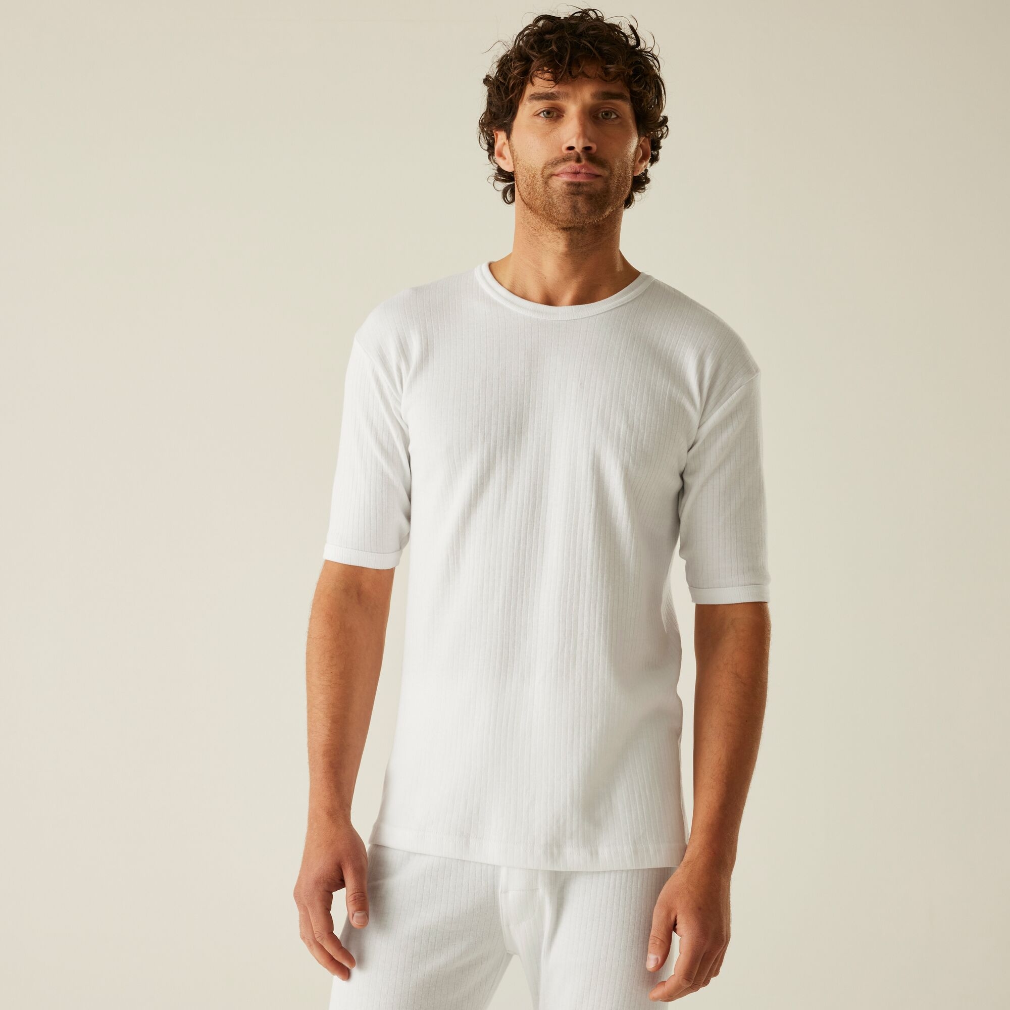 Regatta Professional Men's Winter Short Sleeve Thermal Vest - White Extra Small