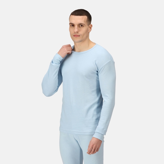 Men's Long Sleeve Thermal Vest - Blue