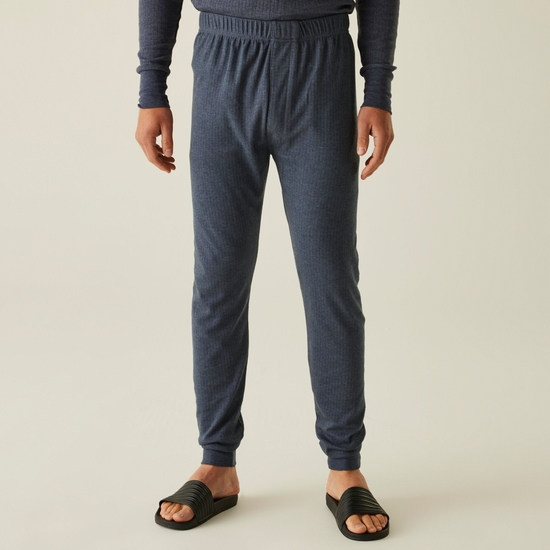 Men's Thermal Long Johns Denim Blue