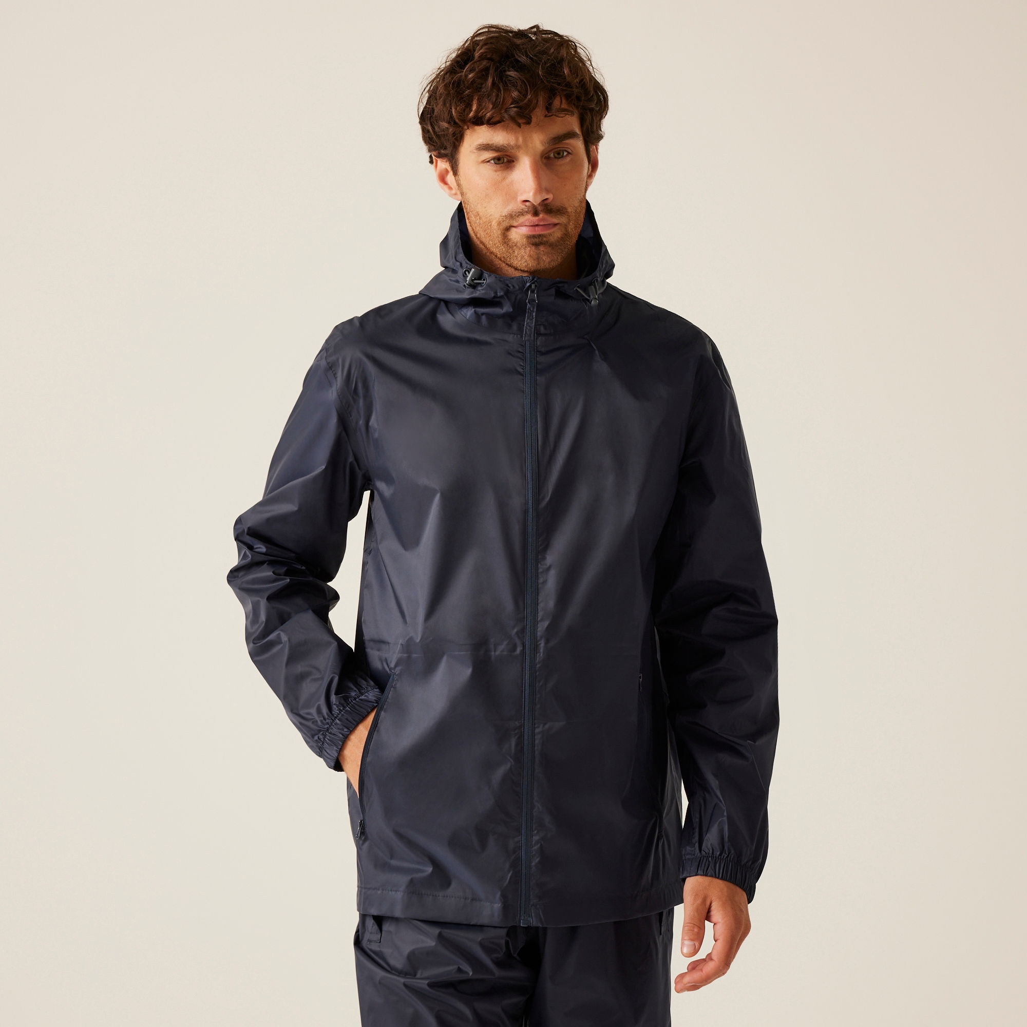 Regatta Professional Regatta Professional Męska kurtka przeciwdeszczowa + worek Packaway Niebieski