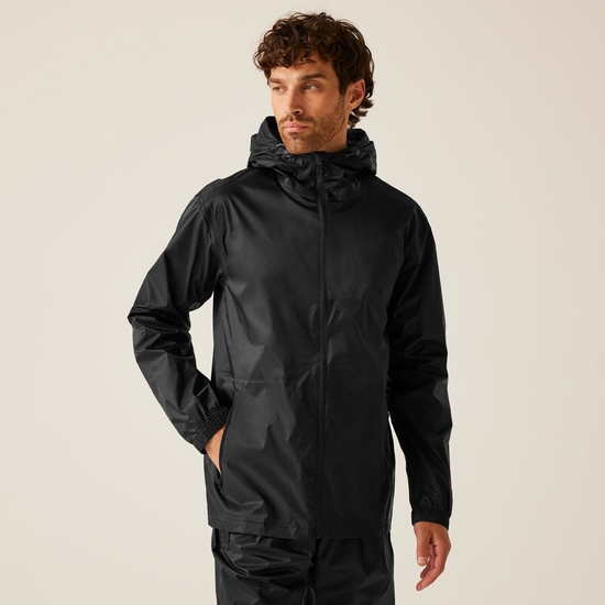 Men's Pro Packaway Breathable Waterproof Jacket Black