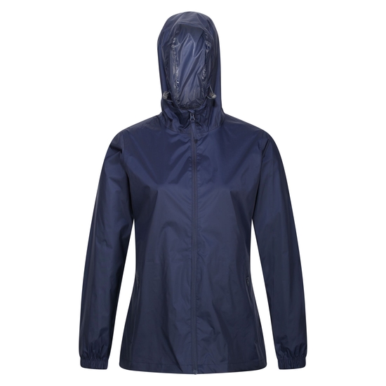 Women's Packaway Waterproof Jacket Navy