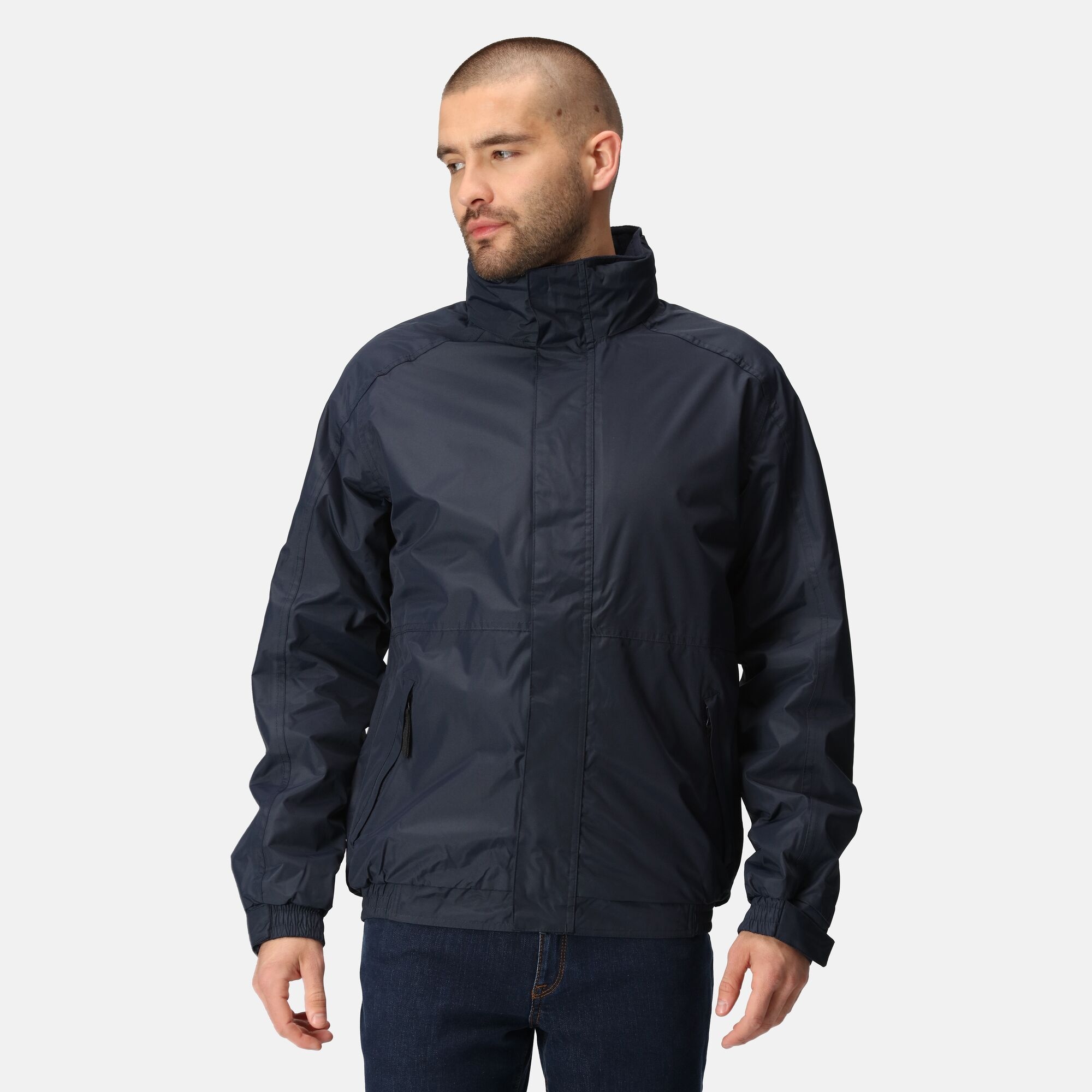 Regatta Professional Men's Dover Fleece Lined Waterproof Insulated Bomber Jacket Navy, Size: XS