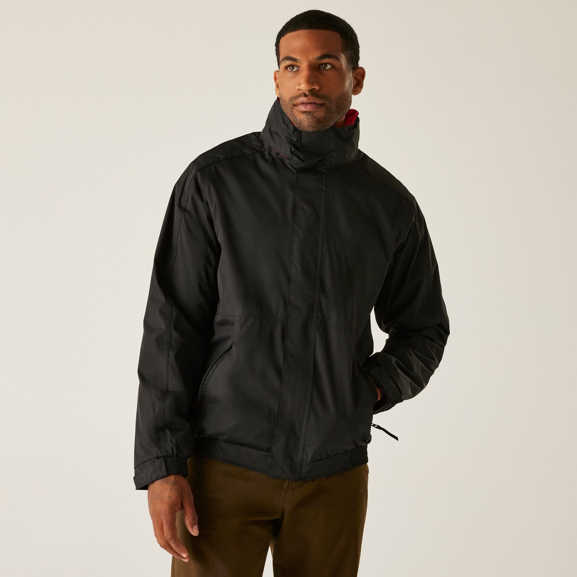Regatta Professional Waterproof Dover Fleece Lined Insulated Bomber Jacket Size: Xxl Men's Black