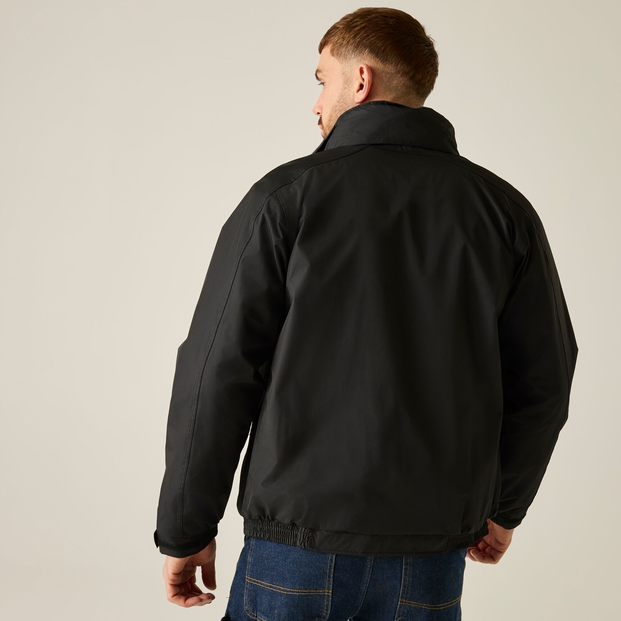 Regatta Professional Men's Winter Waterproof Dover Fleece Lined Insulated Bomber Jacket - Black Large - Image 5