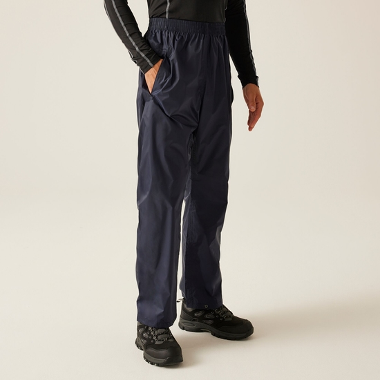 Men's Pro Pack Away Breathable Waterproof Overtrousers Navy