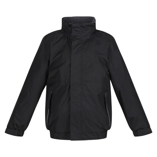 Kids' Dover Fleece Lined Waterproof Insulated Jacket Black Ash
