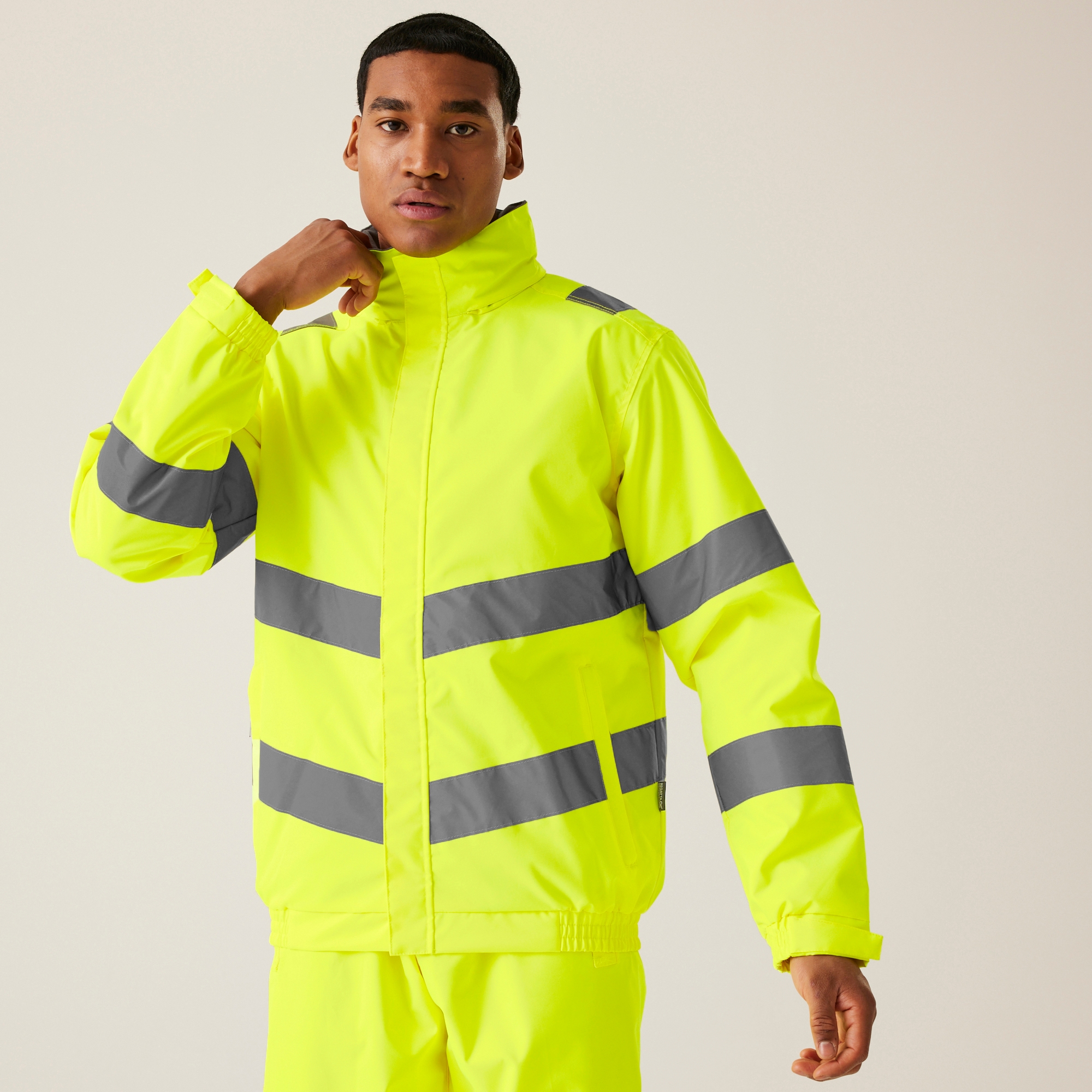 Regatta Men's Hi-vis Pro Contract Dover Jacket Yellow, Rozmiar: XXL