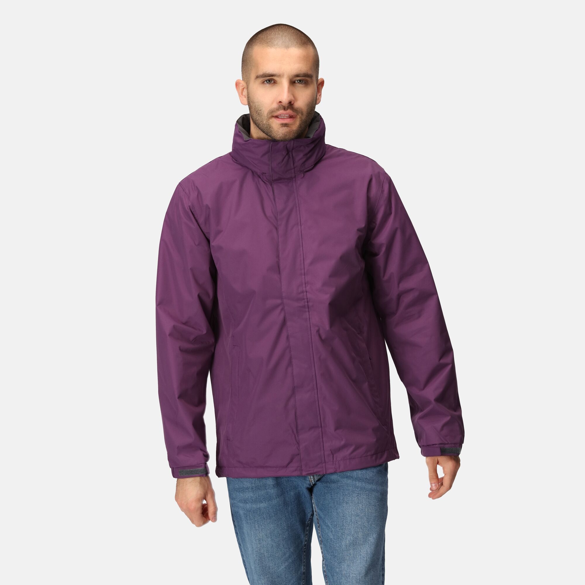 Regatta Professional Men's Waterproof Ardmore Shell Jacket Majestic Purple Seal Grey, Size: S