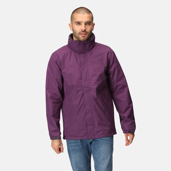 Men's Ardmore Waterproof Jacket Majestic Purple Seal Grey
