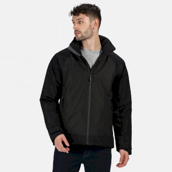 Men's Ashford II Waterproof Jacket with Concealed Hood Black