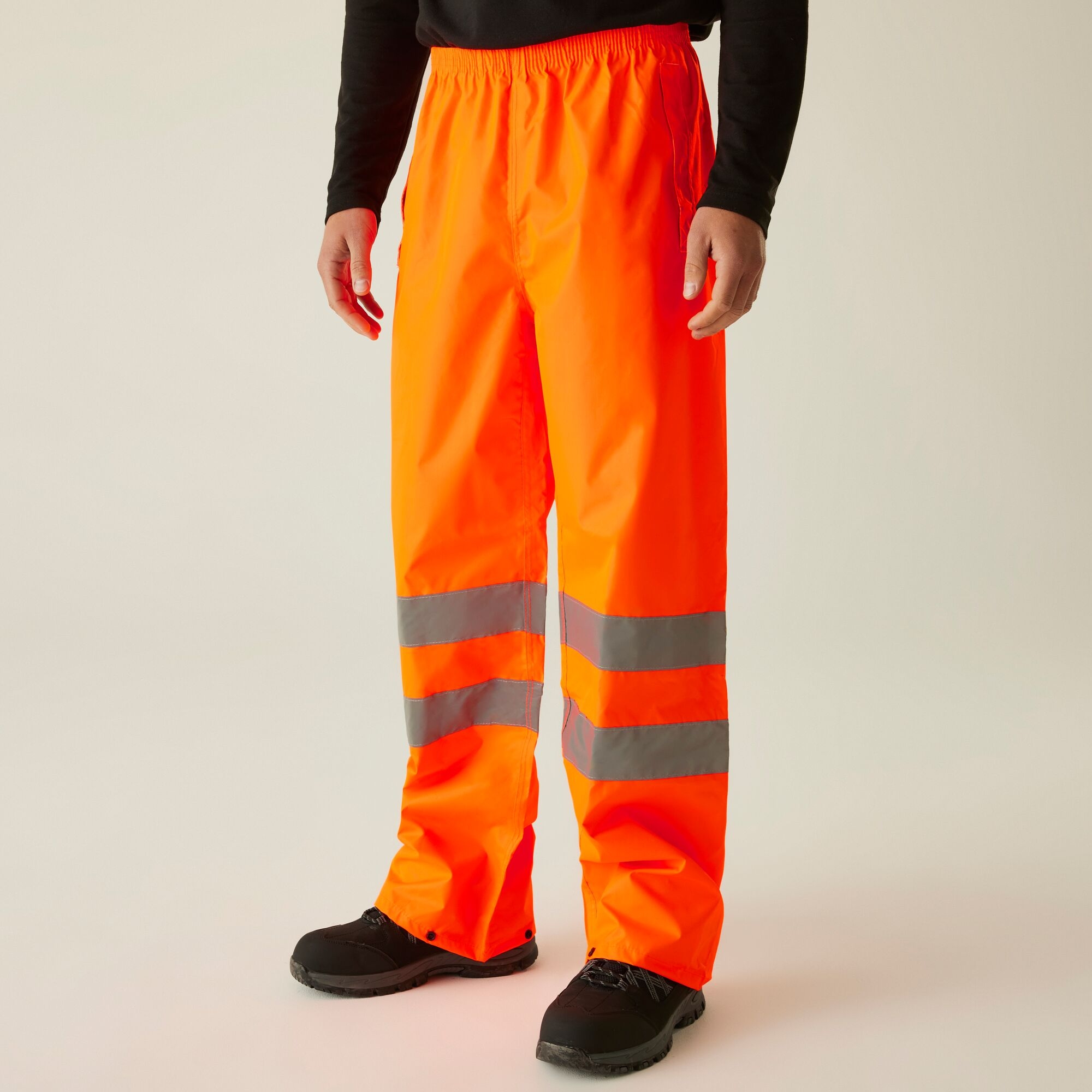 Regatta Professional Hi-Vs Pro Packaway Trousers - Orange M Regular