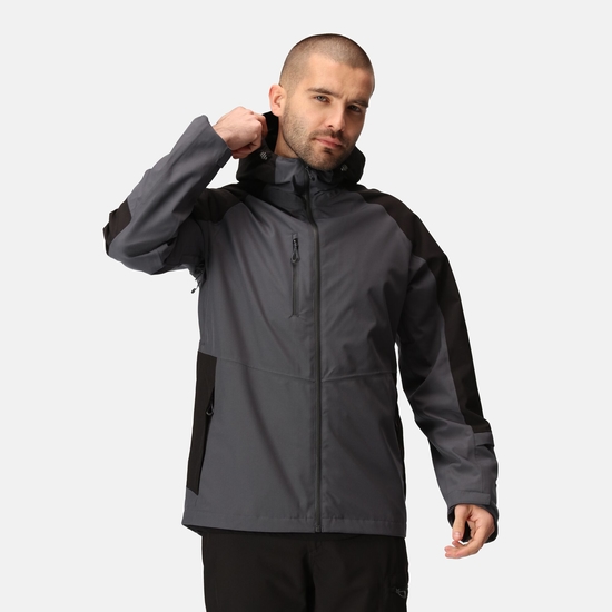 Men's X-Pro Beacon Waterproof Jacket Seal Grey Black
