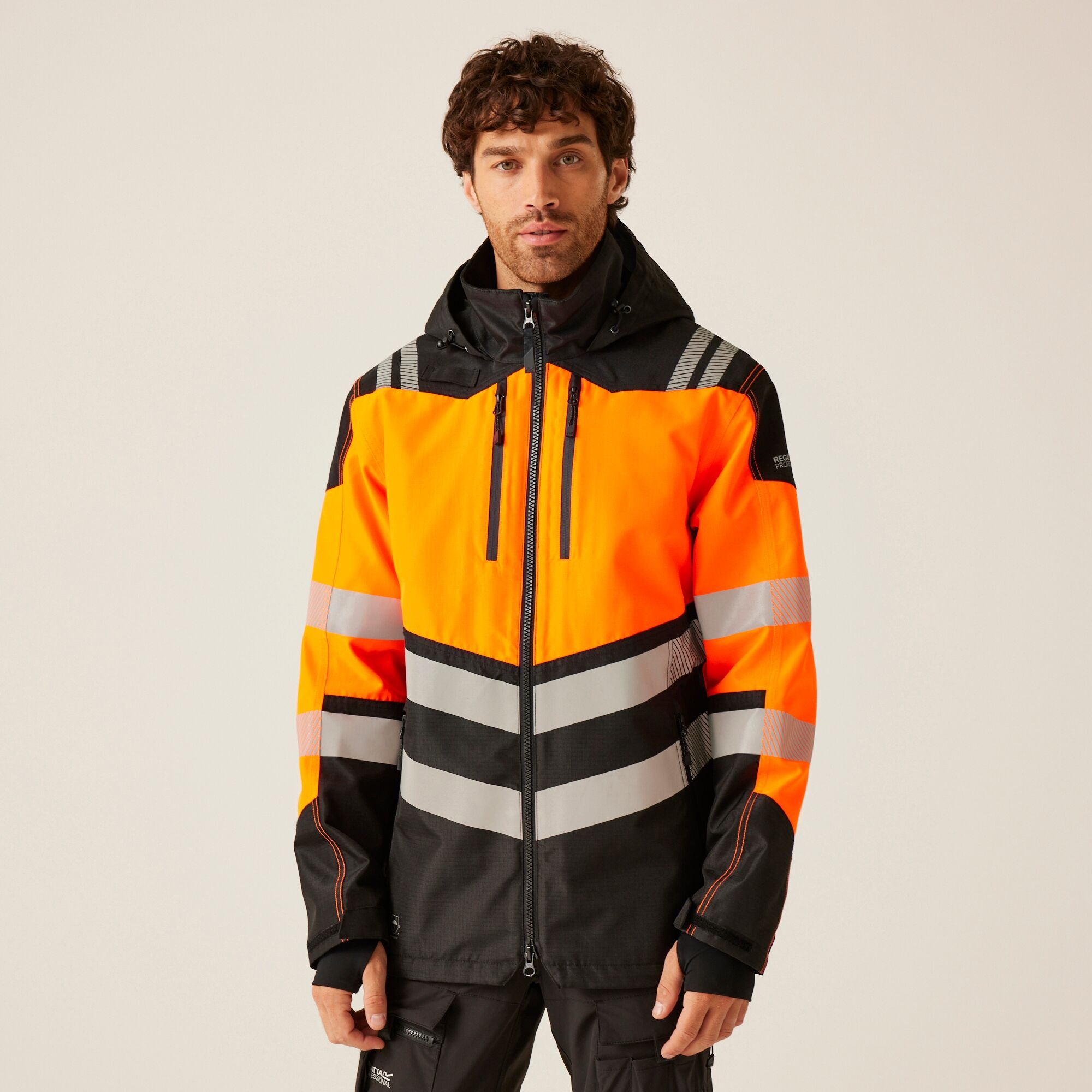 Regatta Professional Waterproof Hi-Vis X-Pro Shell Jacket Class 2 Size: 3XL Men's Orange