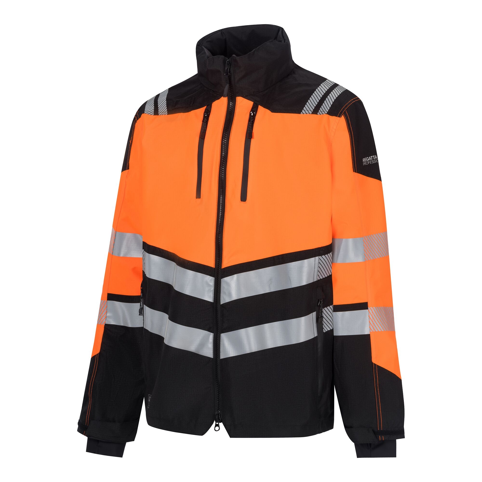 Regatta Professional Men's Waterproof Hi-Vis X-Pro Shell Jacket Class 2 - Orange Small - Image 3