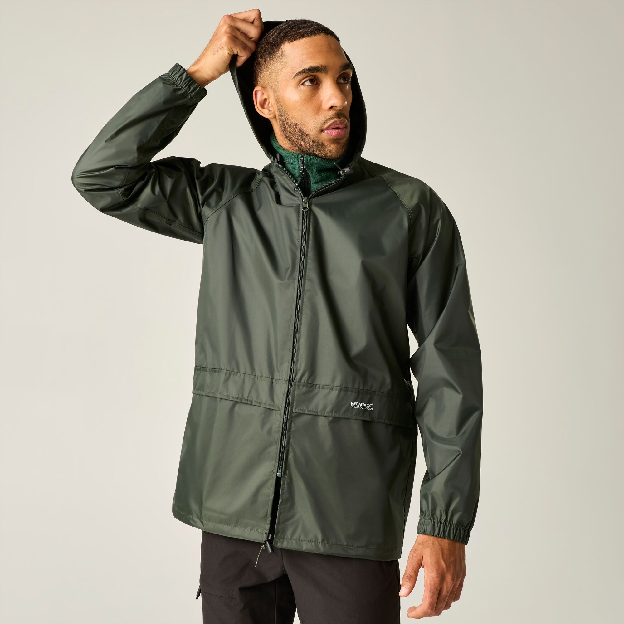 Regatta   Kurtka unisex przeciwdeszczowa Stormbreaker Zielony