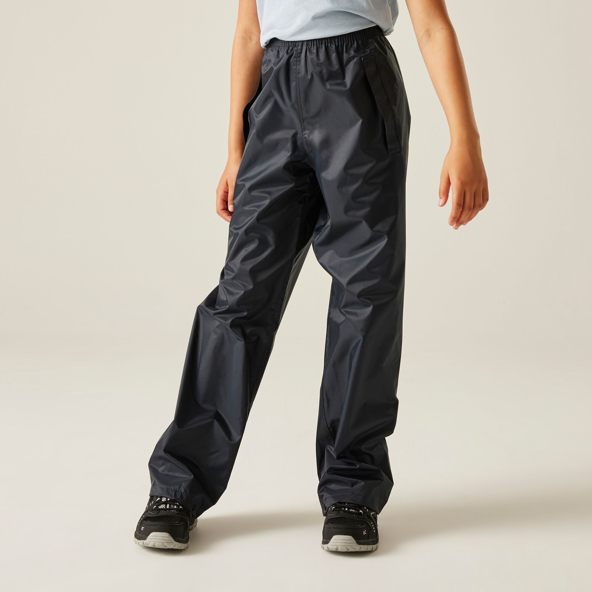 Regatta Spodnie dziecięce ochronne wodoodporne Stormbreak Granatowy