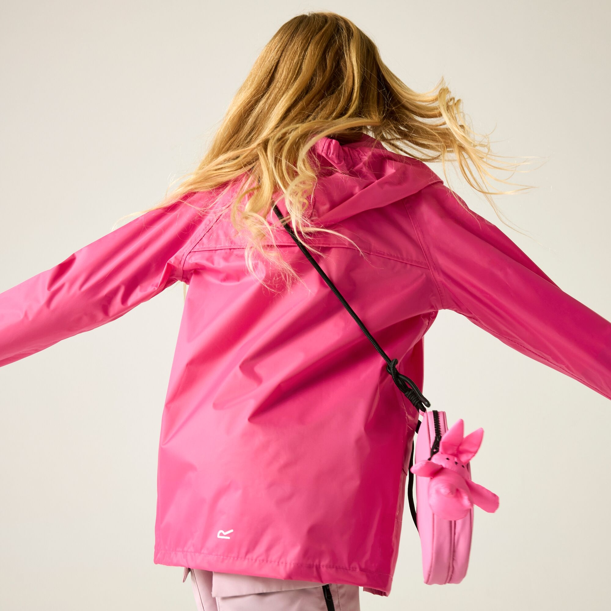 Regatta   Kurtka dziecięca przeciwdeszczowa Stormbreak Różowy