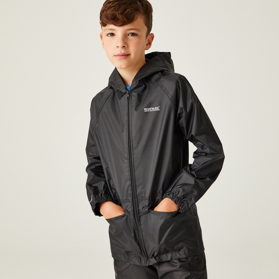 Kids' Stormbreak Waterproof Jacket Black