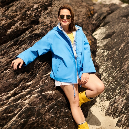 Giovanna Fletcher - Sarika Waterproof Jacket Sonic Blue